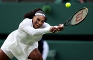 Serena Williams in action at Wimbledon 2022